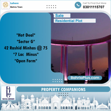 Residential Plot for Sale in Bahria Town, Lahore - (BP-336627)