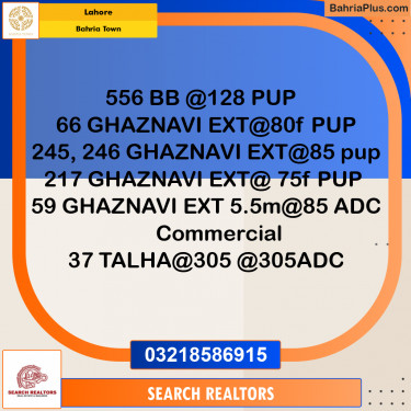 Residential Plot for Sale in Bahria Town, Lahore - (BP-336719)