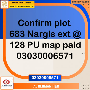 10 Marla Residential Plot for Sale in Sector C - Nargis/Hussain Ext. -  Bahria Town, Lahore - (BP-336868)