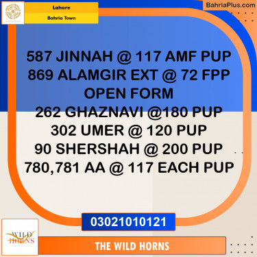 Residential Plot for Sale in Bahria Town, Lahore - (BP-336913)