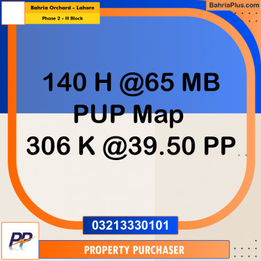 8 Marla Residential Plot for Sale in Phase 2 - H Block -  Bahria Orchard, Lahore - (BP-337137)