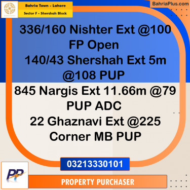 5 Marla Residential Plot for Sale in Sector F - Shershah Block -  Bahria Town, Lahore - (BP-337219)