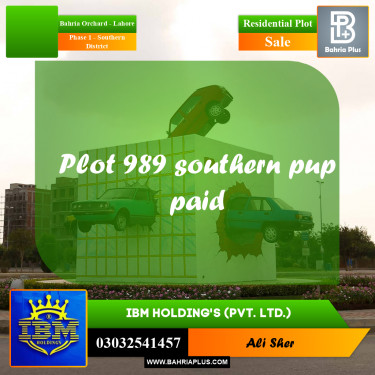 8 Marla Residential Plot for Sale in Phase 1 - Southern District -  Bahria Orchard, Lahore - (BP-346718)