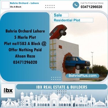 5 Marla Residential Plot for Sale in OLC-A Block -  Bahria Orchard, Lahore - (BP-347123)