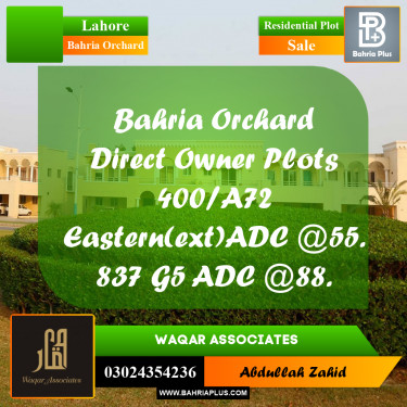 Residential Plot for Sale in Bahria Orchard, Lahore - (BP-347297)