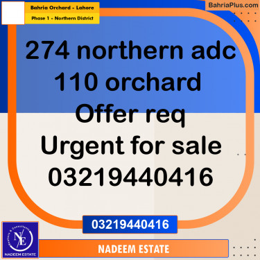 Residential Plot for Sale in Phase 1 - Northern District -  Bahria Orchard, Lahore - (BP-347490)