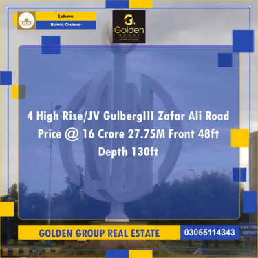27 Marla Residential Plot for Sale in Bahria Orchard, Lahore - (BP-347661)