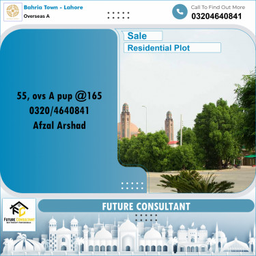 10 Marla Residential Plot for Sale in Overseas A -  Bahria Town, Lahore - (BP-347812)