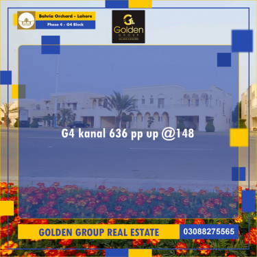 1 Kanal Residential Plot for Sale in Phase 4 - G4 Block -  Bahria Orchard, Lahore - (BP-347868)