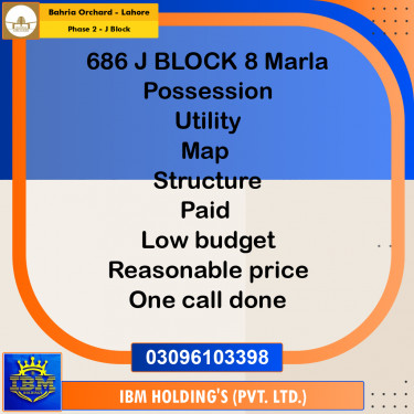 8 Marla Residential Plot for Sale in Phase 2 - J Block -  Bahria Orchard, Lahore - (BP-347931)
