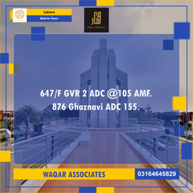 Residential Plot for Sale in Bahria Town, Lahore - (BP-348054)