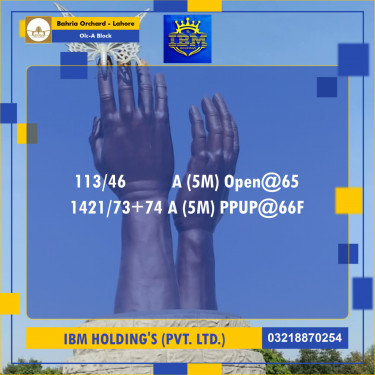 5 Marla Residential Plot for Sale in OLC-A Block -  Bahria Orchard, Lahore - (BP-348058)