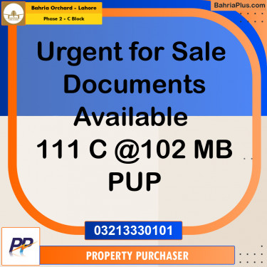 8 Marla Residential Plot for Sale in Phase 2 - C Block -  Bahria Orchard, Lahore - (BP-348101)