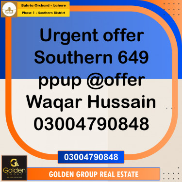5 Marla Residential Plot for Sale in Phase 1 - Southern District -  Bahria Orchard, Lahore - (BP-348121)