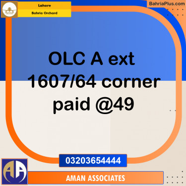 Residential Plot for Sale in Bahria Orchard, Lahore - (BP-348231)