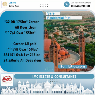Residential Plot for Sale in Bahria Town, Lahore - (BP-348264)