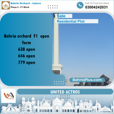 5 Marla Residential Plot for Sale in Phase 2 - F1 Block -  Bahria Orchard, Lahore - (BP-348272)