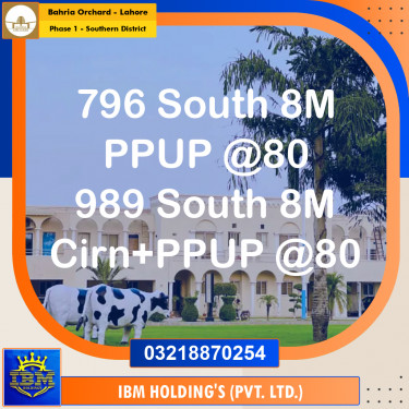 8 Marla Residential Plot for Sale in Phase 1 - Southern District -  Bahria Orchard, Lahore - (BP-348426)