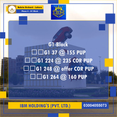 1 Kanal Residential Plot for Sale in Phase 4 - G1 Block -  Bahria Orchard, Lahore - (BP-348429)