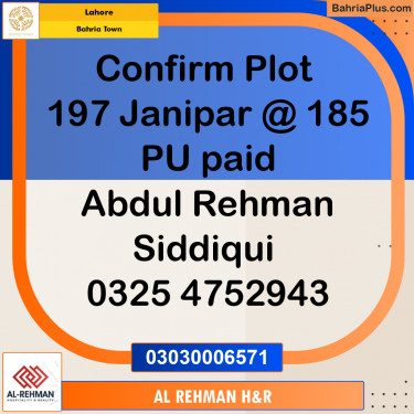 10 Marla Residential Plot for Sale in Bahria Town, Lahore - (BP-348444)