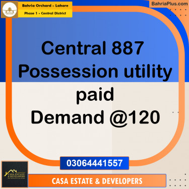 10 Marla Residential Plot for Sale in Phase 1 - Central District -  Bahria Orchard, Lahore - (BP-348454)