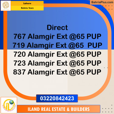 Residential Plot for Sale in Bahria Town, Lahore - (BP-348608)