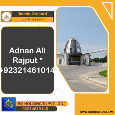5 Marla Residential Plot for Sale in Phase 1 - Eastern Commercial -  Bahria Orchard, Lahore - (BP-348739)