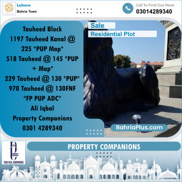Residential Plot for Sale in Bahria Town, Lahore - (BP-348816)