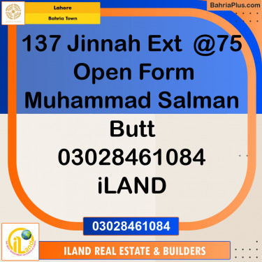 5 Marla Residential Plot for Sale in Bahria Town, Lahore - (BP-348886)