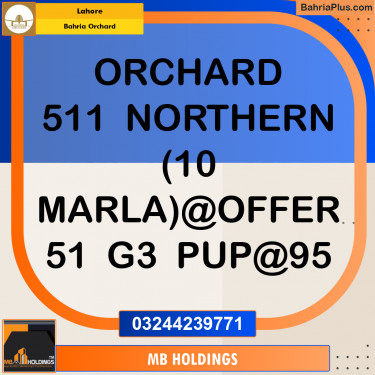 Residential Plot for Sale in Bahria Orchard, Lahore - (BP-348930)