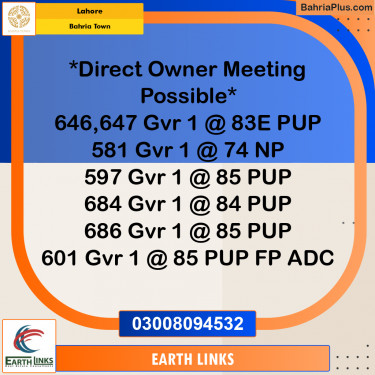 5 Marla Residential Plot for Sale in Bahria Town, Lahore - (BP-349032)