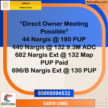 10 Marla Residential Plot for Sale in Bahria Town, Lahore - (BP-349048)