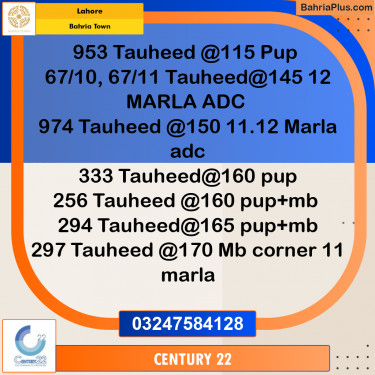 10 Marla Residential Plot for Sale in Bahria Town, Lahore - (BP-349145)