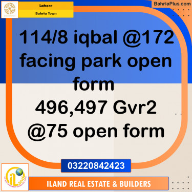 Residential Plot for Sale in Bahria Town, Lahore - (BP-349211)