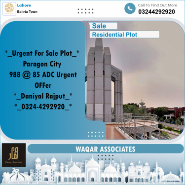 Residential Plot for Sale in Bahria Town, Lahore - (BP-349593)