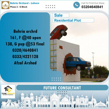 5 Marla Residential Plot for Sale in Phase 2 - G Block -  Bahria Orchard, Lahore - (BP-349661)