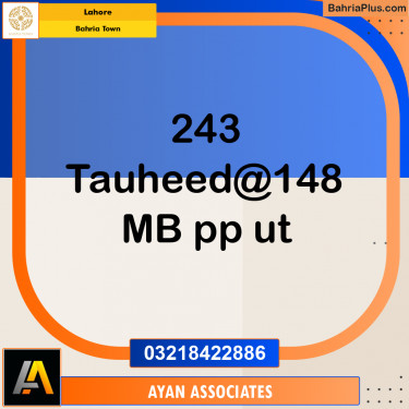 10 Marla Residential Plot for Sale in Bahria Town, Lahore - (BP-349812)