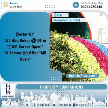 Residential Plot for Sale in Bahria Town, Lahore - (BP-349988)