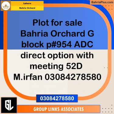 Residential Plot for Sale in Bahria Orchard, Lahore - (BP-350009)