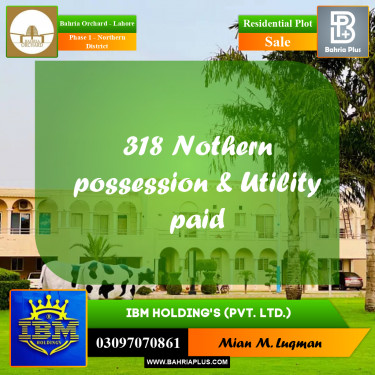 10 Marla Residential Plot for Sale in Phase 1 - Northern District -  Bahria Orchard, Lahore - (BP-350027)