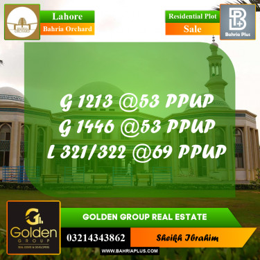 5 Marla Residential Plot for Sale in Bahria Orchard, Lahore - (BP-350078)