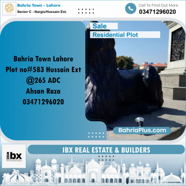 24 Marla Residential Plot for Sale in Sector C - Nargis/Hussain Ext. -  Bahria Town, Lahore - (BP-350175)