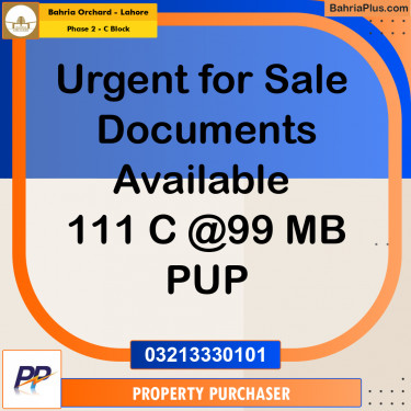 8 Marla Residential Plot for Sale in Phase 2 - C Block -  Bahria Orchard, Lahore - (BP-350180)