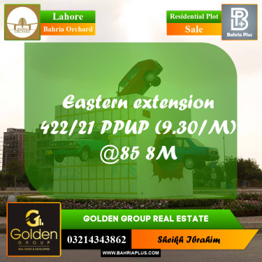 8 Marla Residential Plot for Sale in Bahria Orchard, Lahore - (BP-350292)