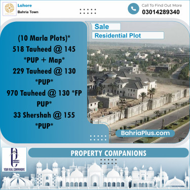 Residential Plot for Sale in Bahria Town, Lahore - (BP-350309)