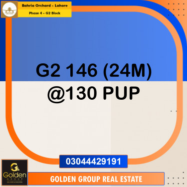 1 Kanal Residential Plot for Sale in Phase 4 - G2 Block -  Bahria Orchard, Lahore - (BP-350403)