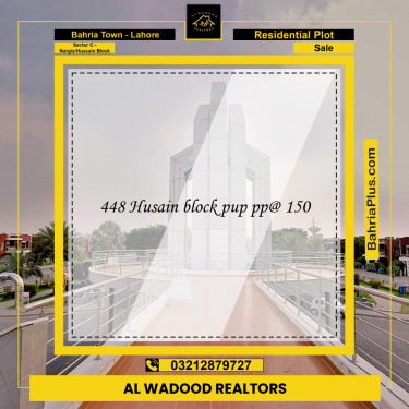 10 Marla Residential Plot for Sale in Sector C - Nargis/Hussain Block -  Bahria Town, Lahore - (BP-350483)