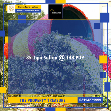 10 Marla Residential Plot for Sale in Sector F - Tipu Sultan Block -  Bahria Town, Lahore - (BP-350569)