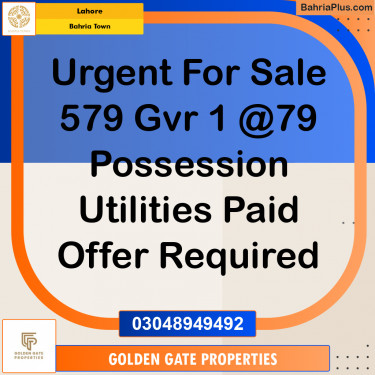 5 Marla Residential Plot for Sale in Bahria Town, Lahore - (BP-350574)