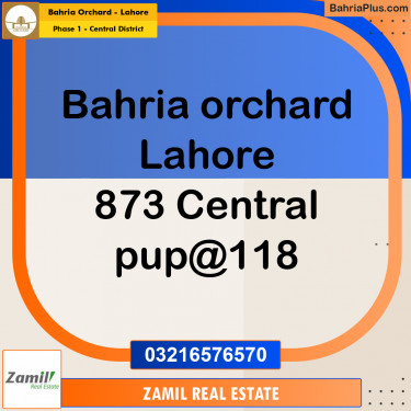 10 Marla Residential Plot for Sale in Phase 1 - Central District -  Bahria Orchard, Lahore - (BP-350640)